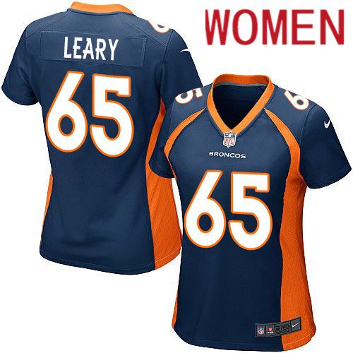 Women Denver Broncos #65 Ronald Leary Nike Navy Game NFL Jersey